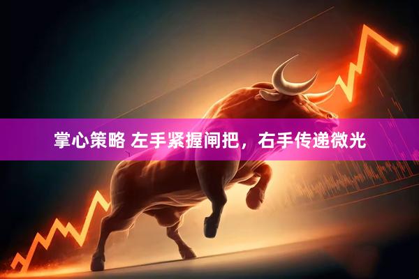 掌心策略 左手紧握闸把，右手传递微光